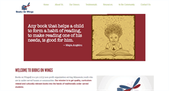 Desktop Screenshot of booksonwings.org